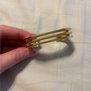 J. Crew Gold Stacked Bracelet